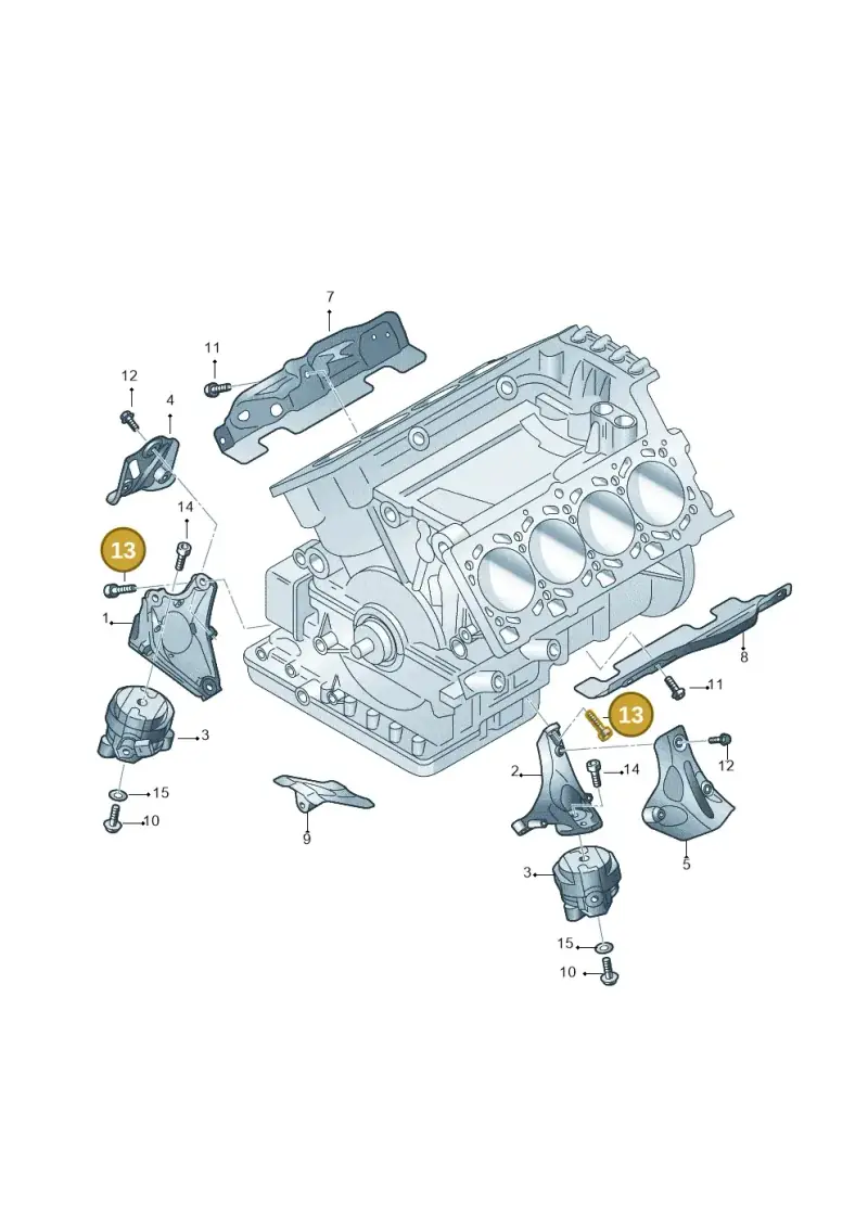 N91135801 — Audi R8 qu. 5.2 (2012-2015) diagram 618199000, position 13