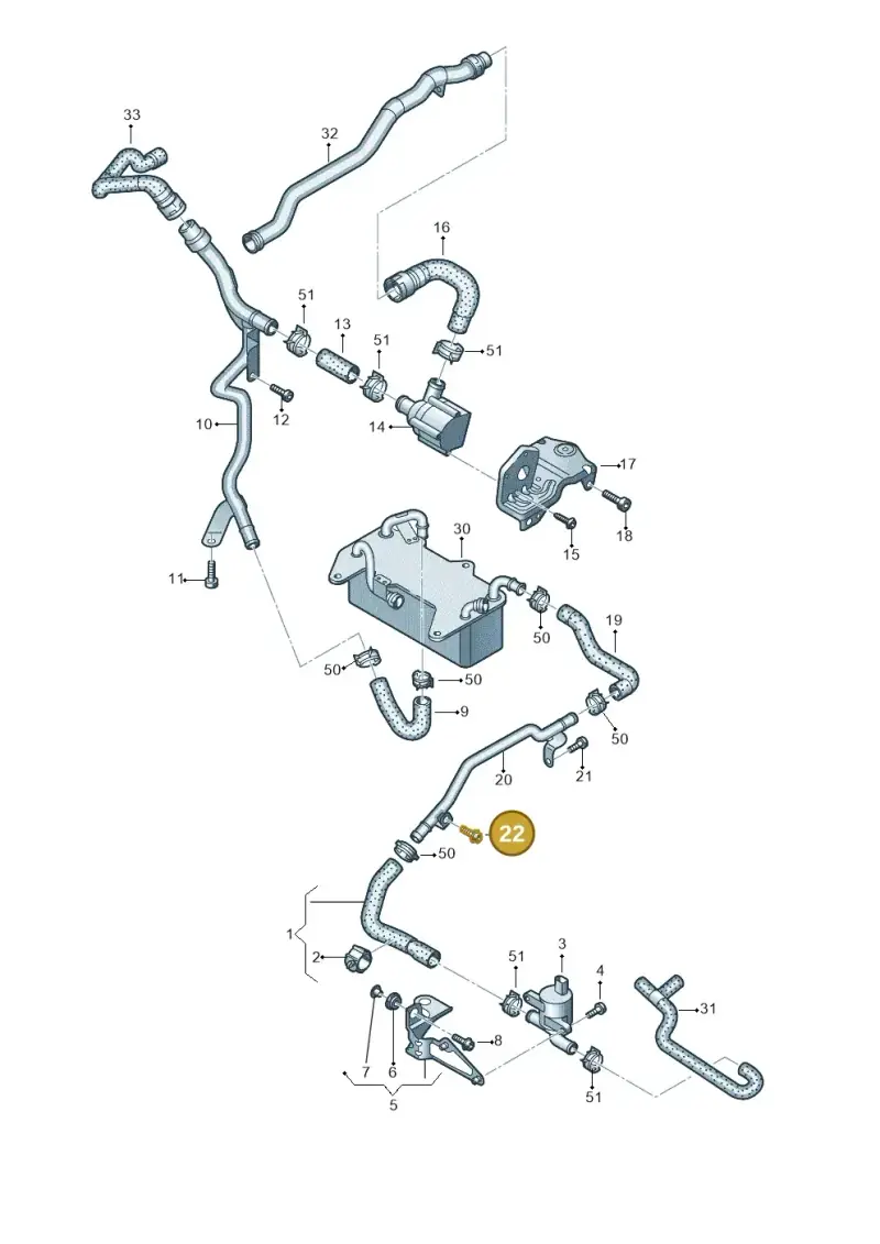 N91135801 — Audi A8 (2013-2018) diagram 771121230, position 22