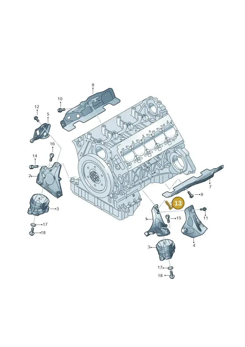 N91135801 — Audi R8 qu. 5.2 (2012-2015) diagram 872199200, position 13