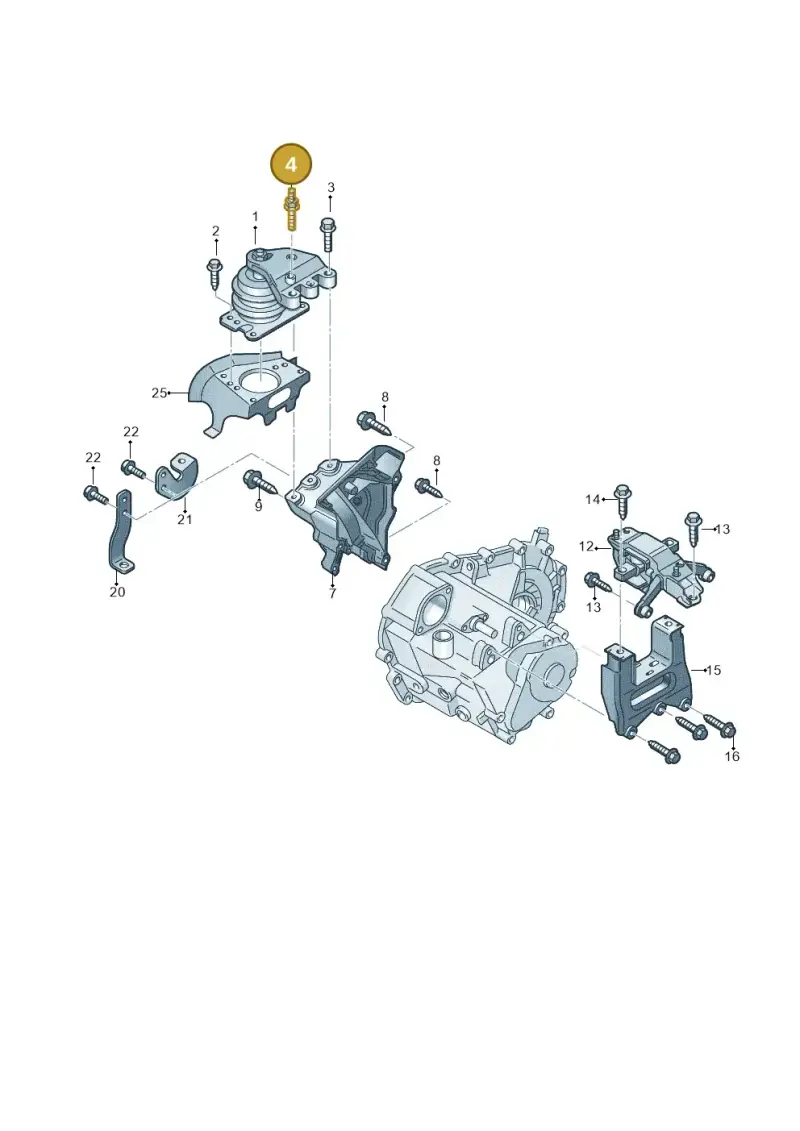 N91136301 — Volkswagen Polo 1.4 BlueMotion (2014-2017) diagram 773199250, position 4