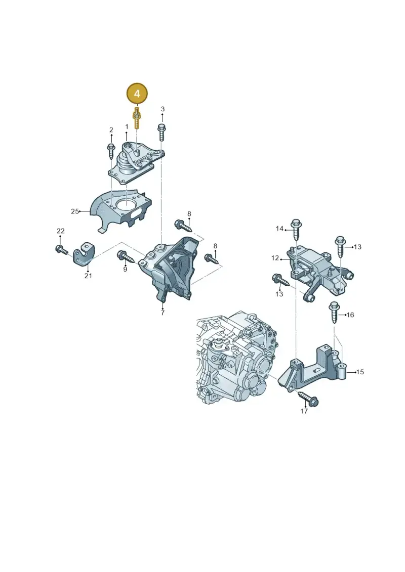 N91136301 — Volkswagen Polo 1.4 BlueMotion (2014-2017) diagram 773199260, position 4