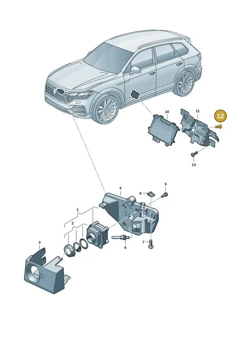 N91136801 — Volkswagen Touareg (2017-2023) diagram 439907021, position 12
