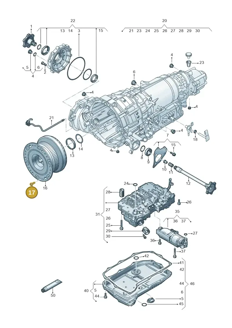 N91143203 — Volkswagen Touareg (2017-2023) diagram 787300510, position 17