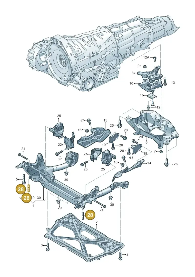 N91145002 — Audi A7 Sportback (2014-2018) diagram 711399750, position 28