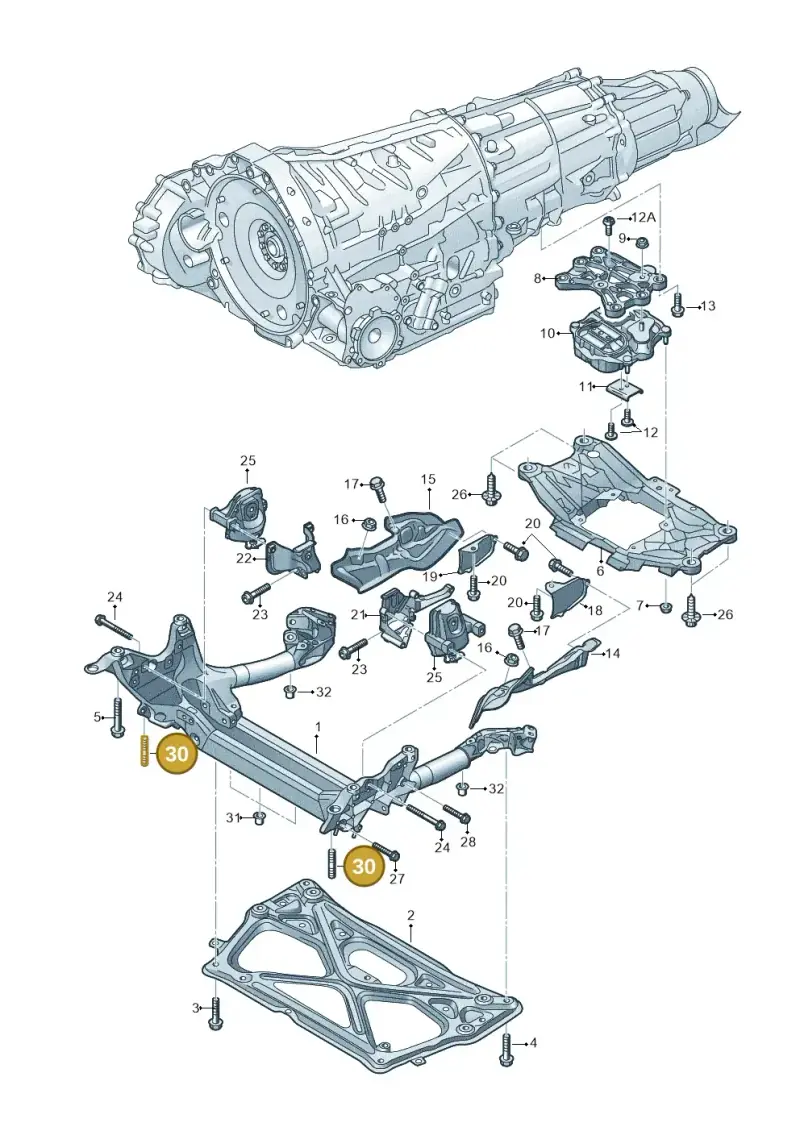 N91145002 — Audi A7 Sportback (2014-2018) diagram 711399770, position 30