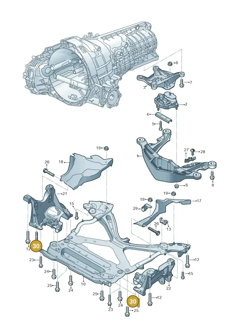 N91145002 — Audi A5 Sportback (2016-2025) diagram 849399200, position 30