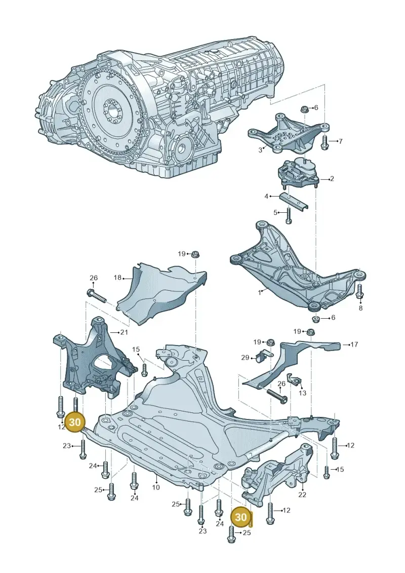 N91145002 — Audi A5 Sportback (2016-2025) diagram 849399400, position 30