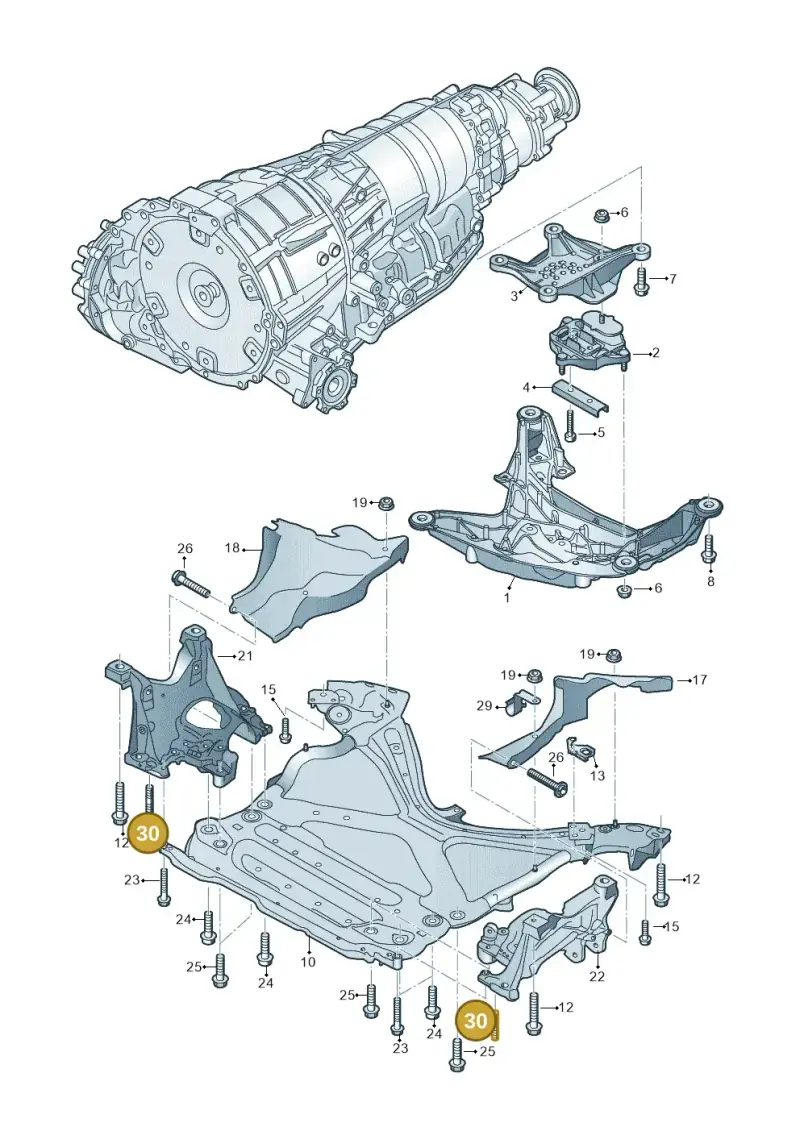 N91145002 — Audi RS4 Avant (2017-2025) diagram 849399900, position 30