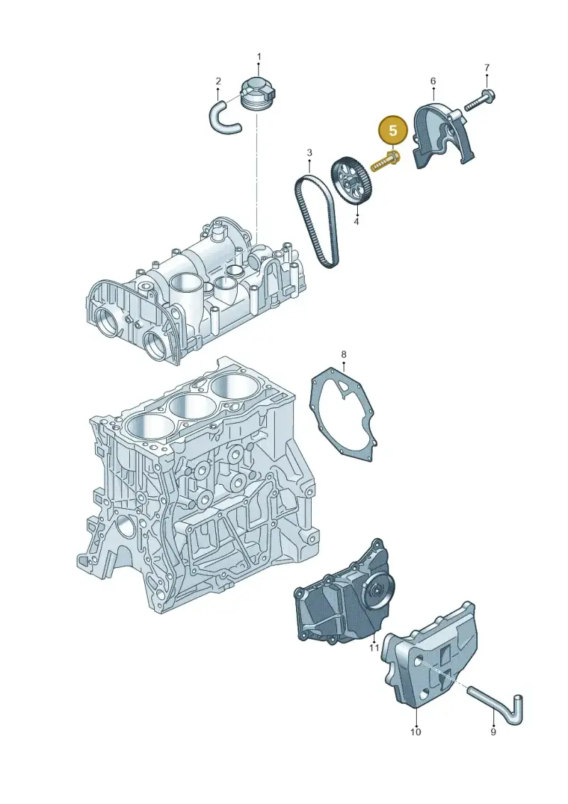 N91145502 — Volkswagen Taigo (2021-2024) diagram 837103910, position 5