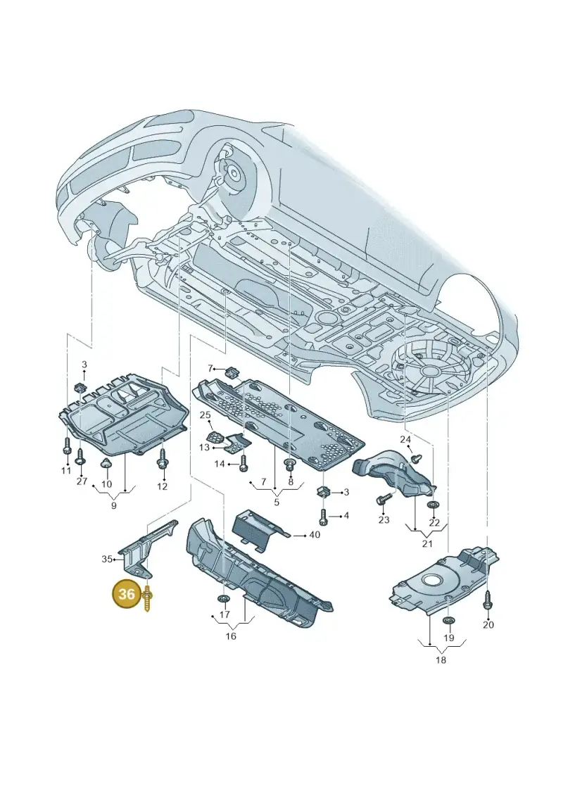 N91147101 — Volkswagen Touran 2.0 (2010-2015) diagram 694825100, position 36
