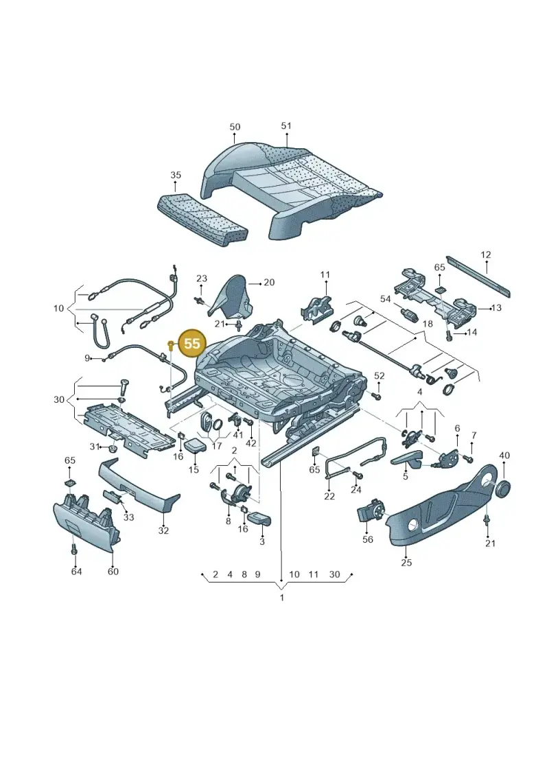 N91147502 — Audi A6 Avant (2012-2018) diagram 620881000, position 55