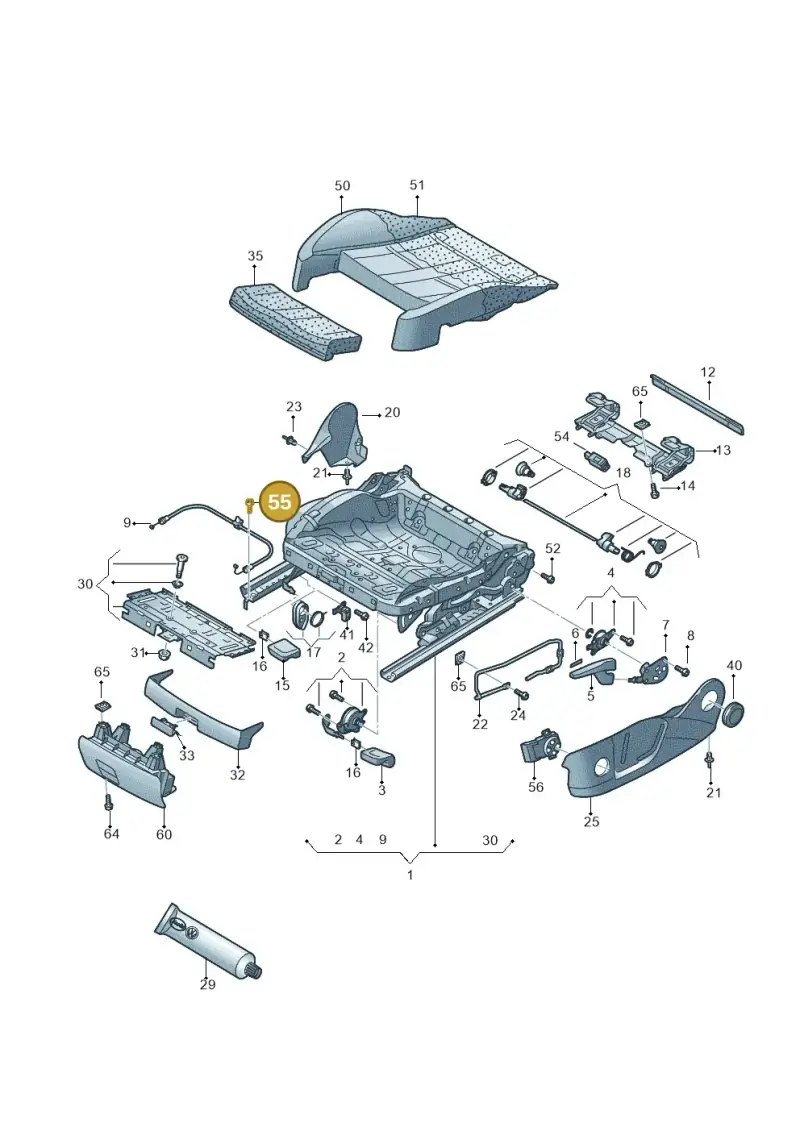 N91147502 — Audi A7 Sportback (2014-2018) diagram 758881000, position 55