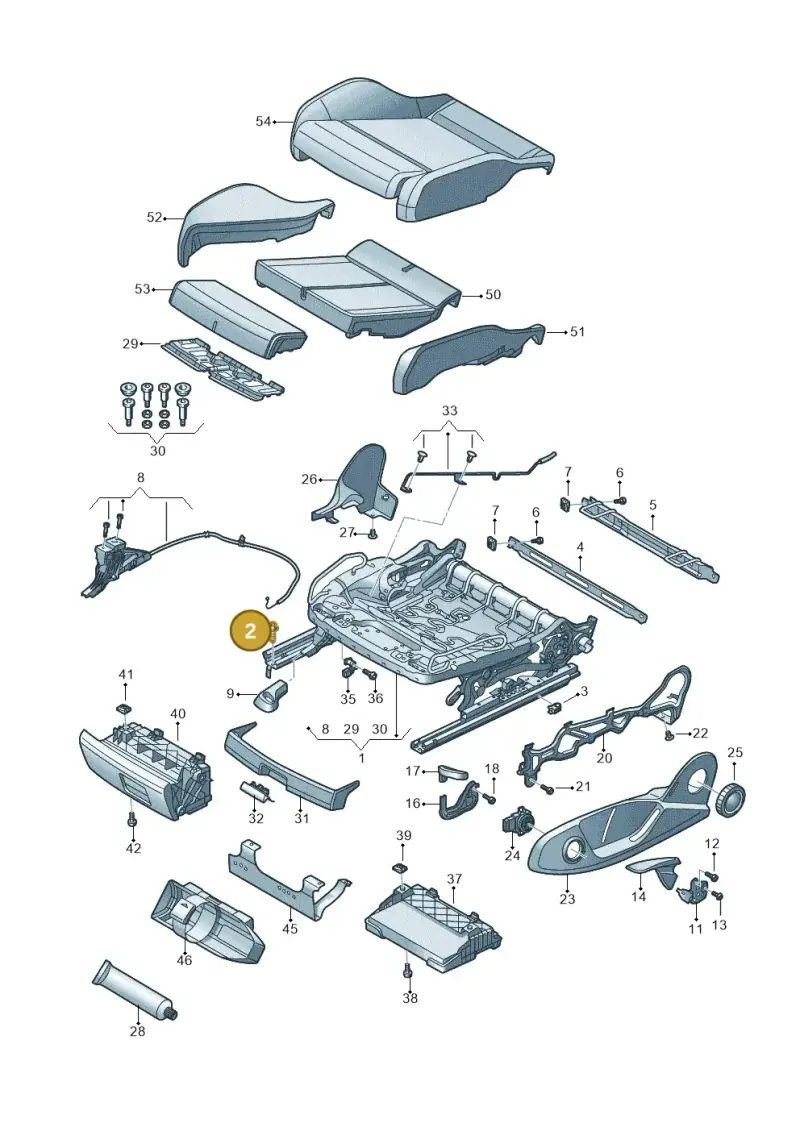 N91147502 — Audi TT RS (2016-2023) diagram 850881000, position 2