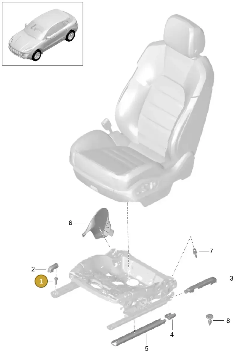 N91147502 — Porsche Macan GTS (2013-2018) diagram p44817000, position 1