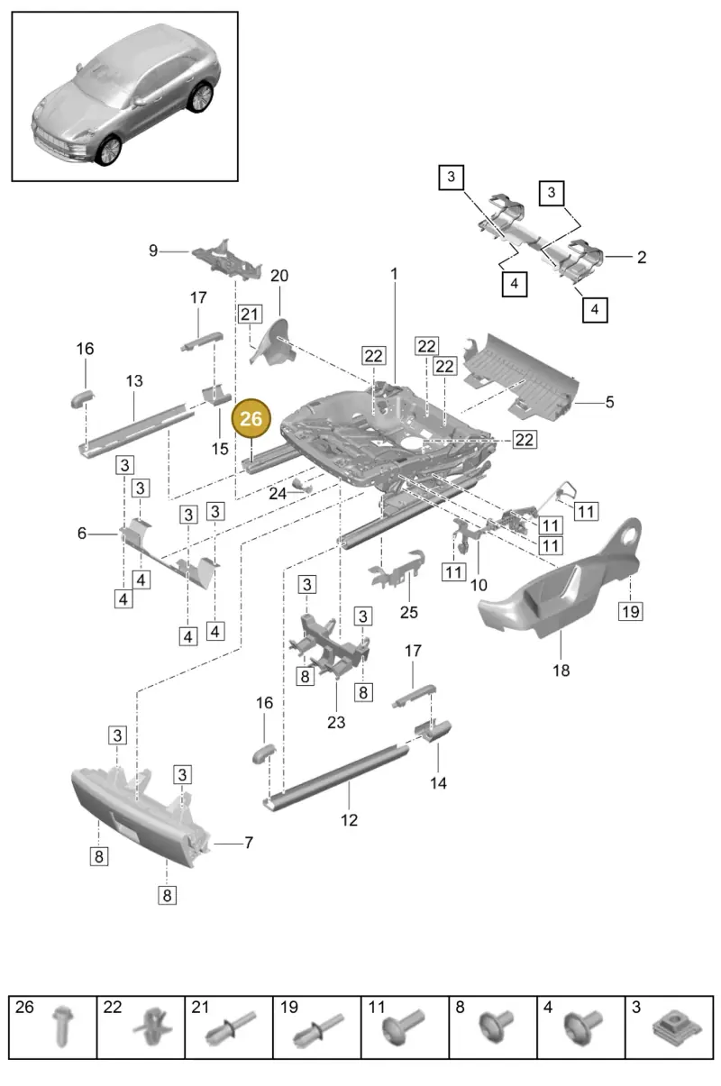 N91147502 — Porsche Macan R4 TFSI (2018-) diagram p52817110, position 26