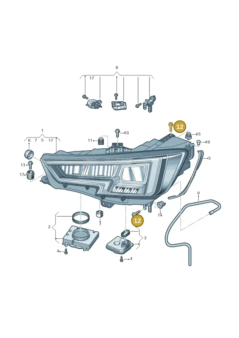 N91151301 — Audi RS4 Avant (2017-2025) diagram 849941050, position 12