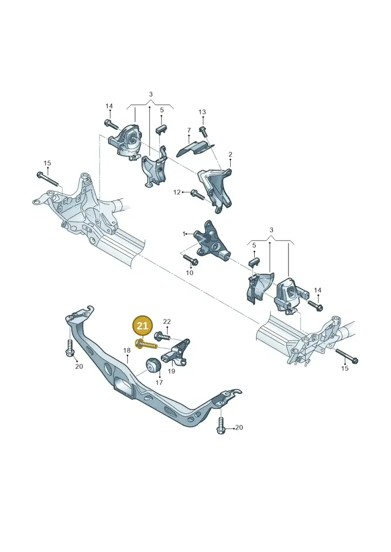 N91153101 — Audi A4 Av. Allroad (2008-2016) diagram 673199500, position 21