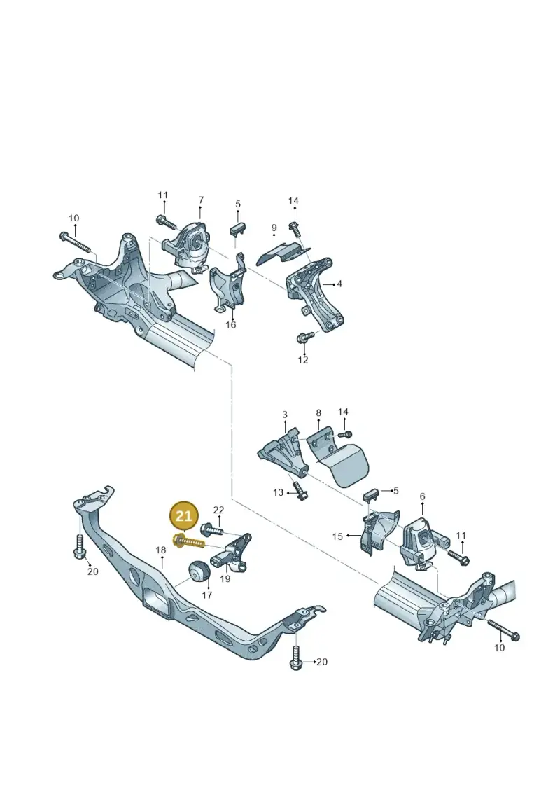 N91153101 — Audi Q5 qu. 2.0 TDI (2012-2017) diagram 717199500, position 21