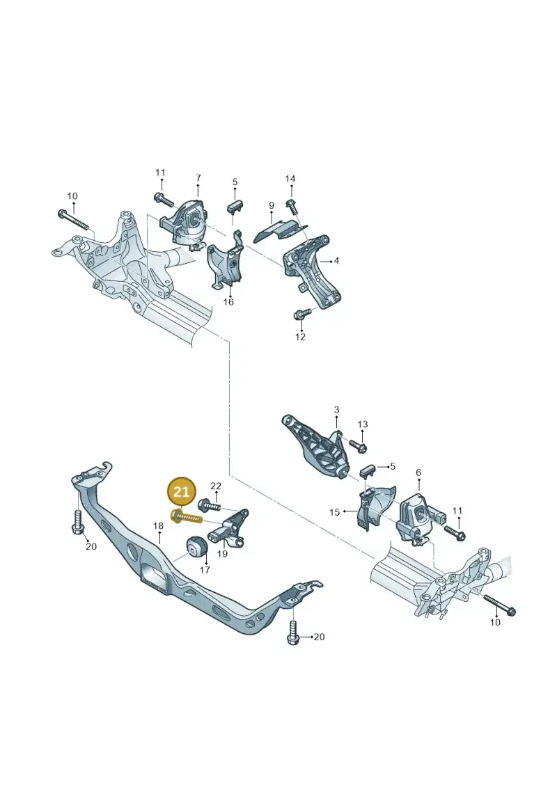 N91153101 — Audi A6 (2014-2018) diagram 798199600, position 21
