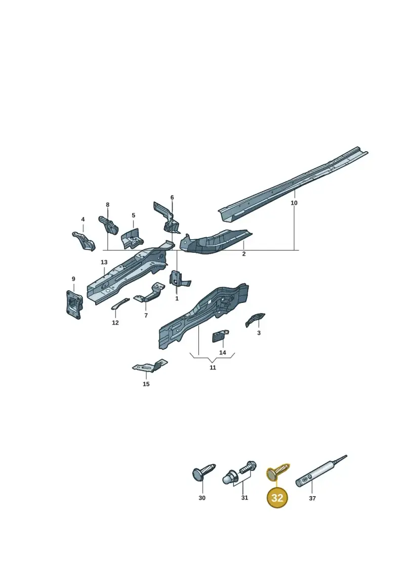 N91153301 — Volkswagen Tiguan 2.0 (2023-) diagram 57x803000, position 32