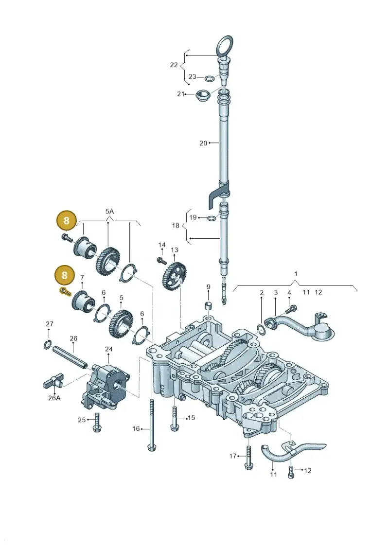 N91154101 — Volkswagen Sharan (2008-2010) diagram 475115200, position 8