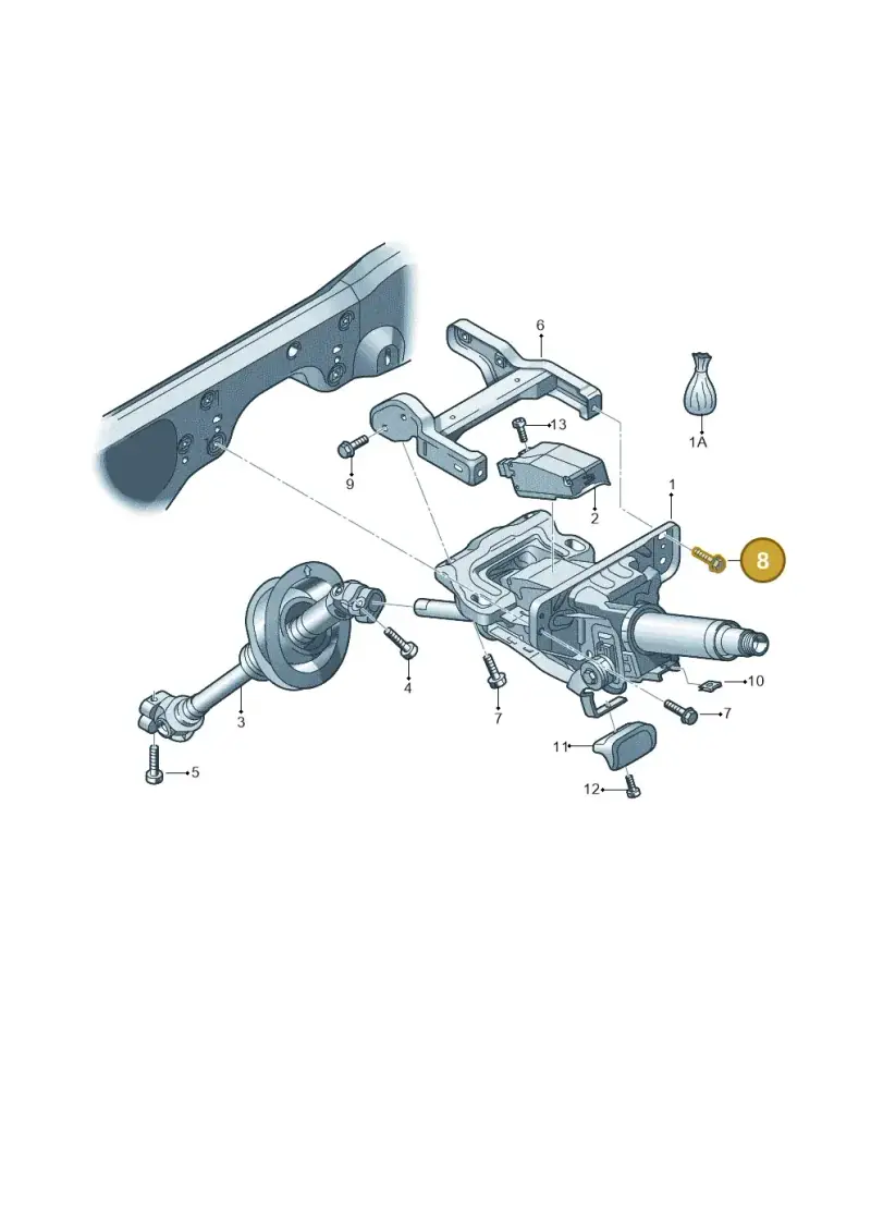 N91154201 — Audi Q5 (2009-2018) diagram 620419500, position 8