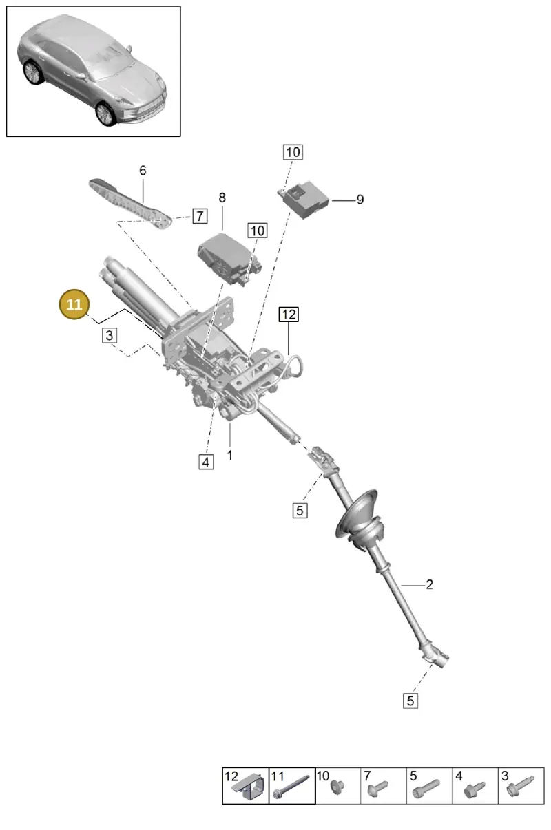 N91154201 — Porsche Macan (2018-2022) diagram p52403060, position 11