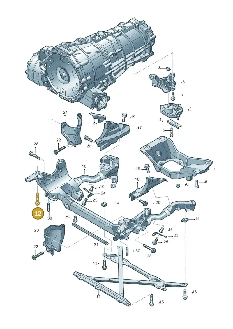 N91156101 — Audi Q5 qu. 2.0 TDI (2012-2017) diagram 724399200, position 12
