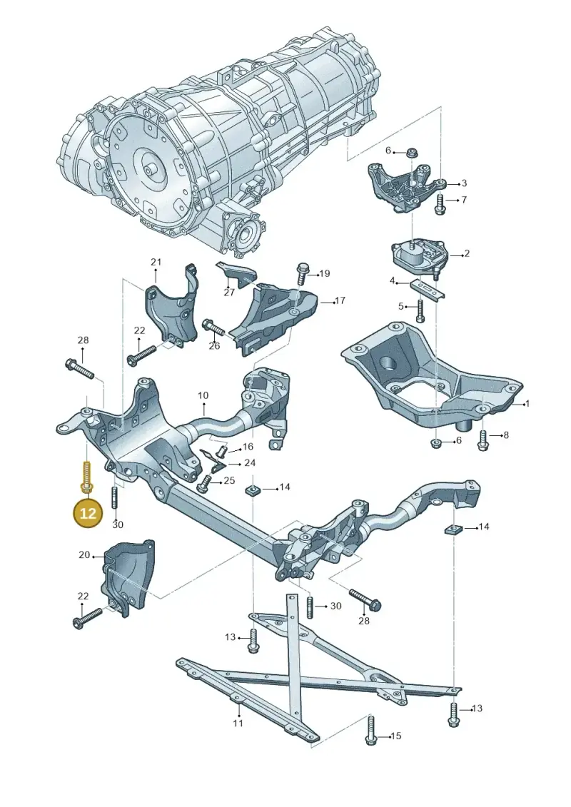 N91156101 — Audi Q5 qu. 2.0 TDI (2012-2017) diagram 751399300, position 12