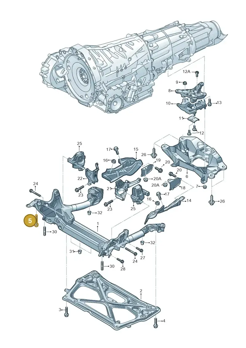 N91156101 — Audi RS6 Avant (2013-2018) diagram 758399800, position 5