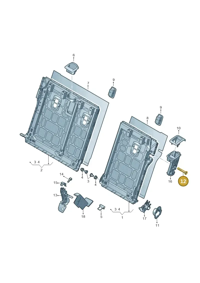N91157202 — Volkswagen Taigo (2021-2024) diagram 837885700, position 12