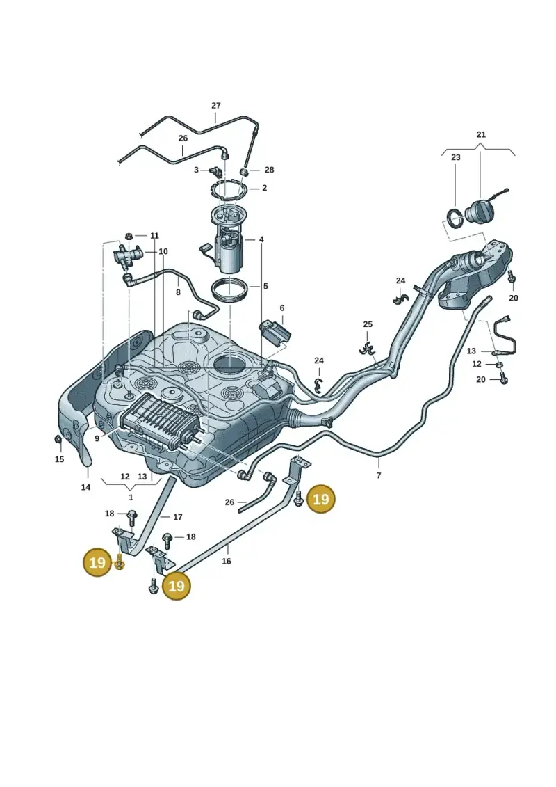 N91159101 — Volkswagen Multivan (2021-) diagram 7t0201050, position 19