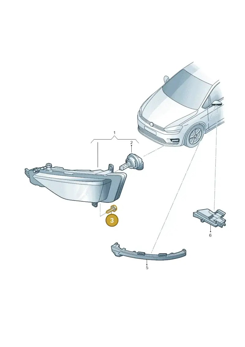N91160401 — Volkswagen T-Cross (2019-2024) diagram 780941400, position 3