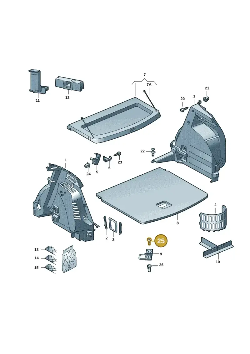 N91163401 — Skoda Fabia (2021-2022) diagram 6vn867080, position 25
