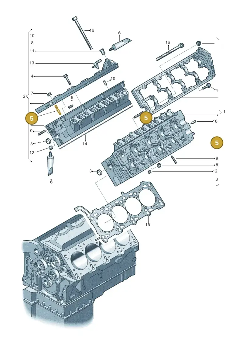 N91164201 — Volkswagen Touareg BlueMotion (2014-2018) diagram 277103450, position 5