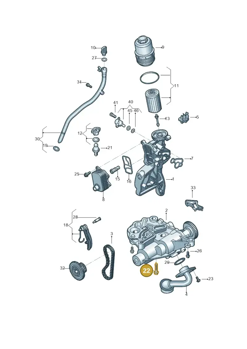 N91164901 — Volkswagen Tiguan 2.0 4Motion (2017-2024) diagram 496115150, position 22