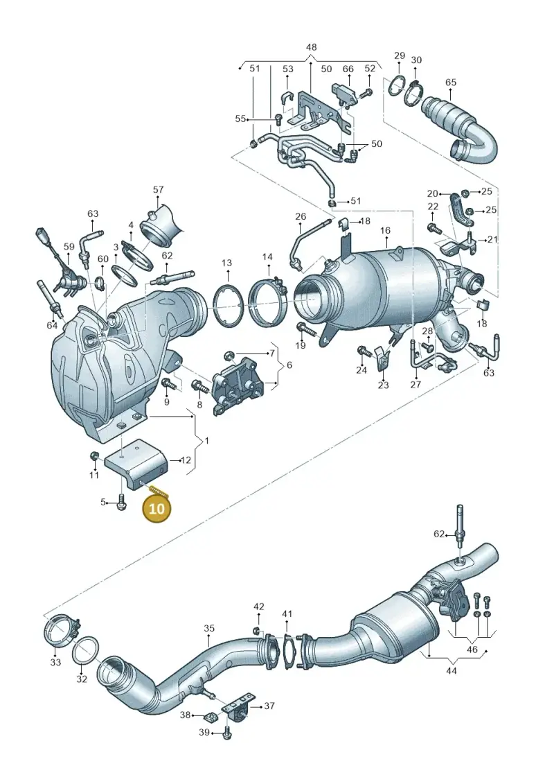N91170002 — Audi A6 (2018-2025) diagram 848253070, position 10
