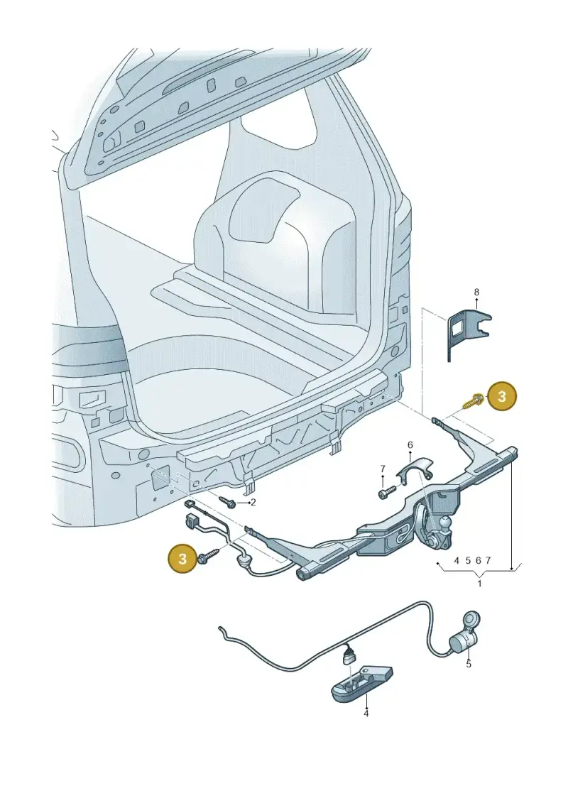 N91173001 — Volkswagen Tiguan 2.0 4Motion (2016-2024) diagram 591804000, position 3