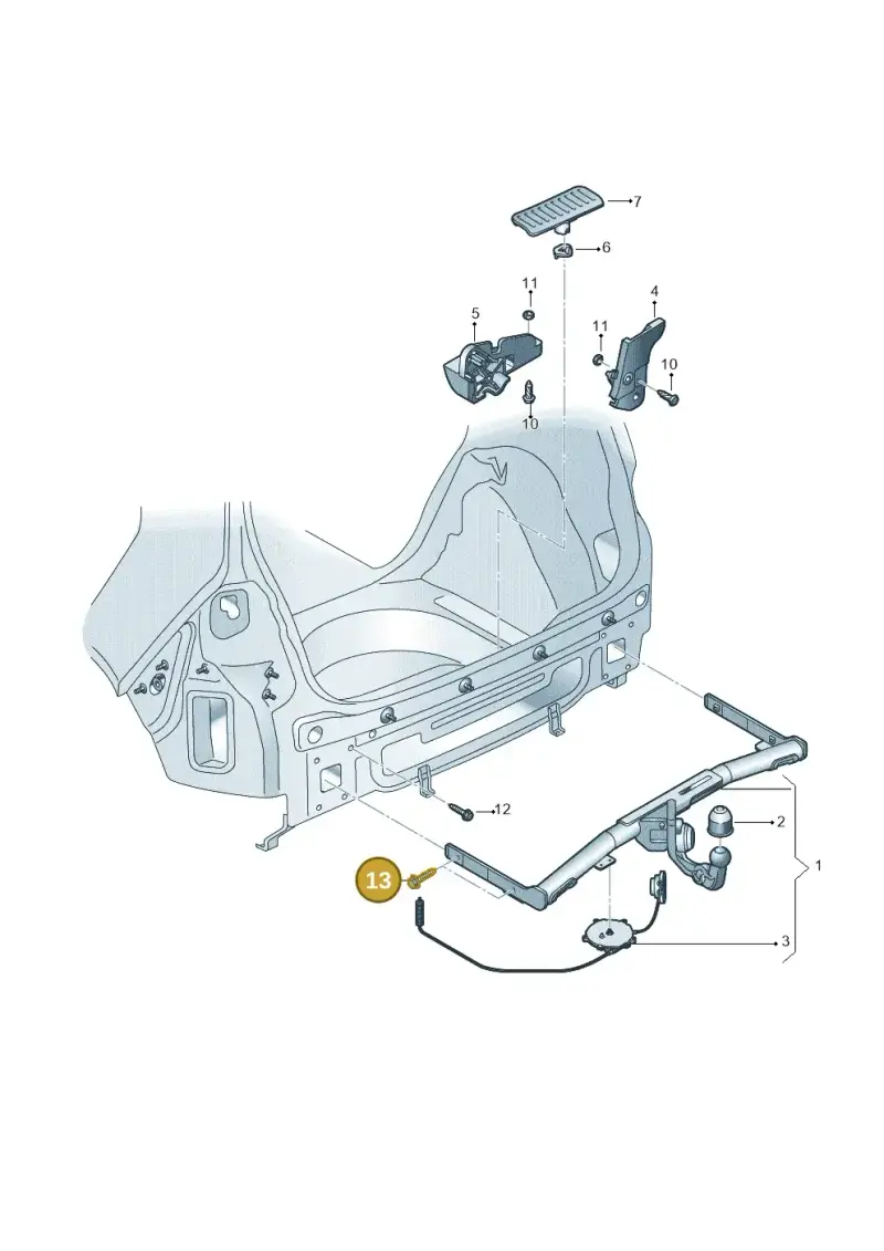 N91173001 — Volkswagen Golf 2.0 (2016-2020) diagram 746804000, position 13