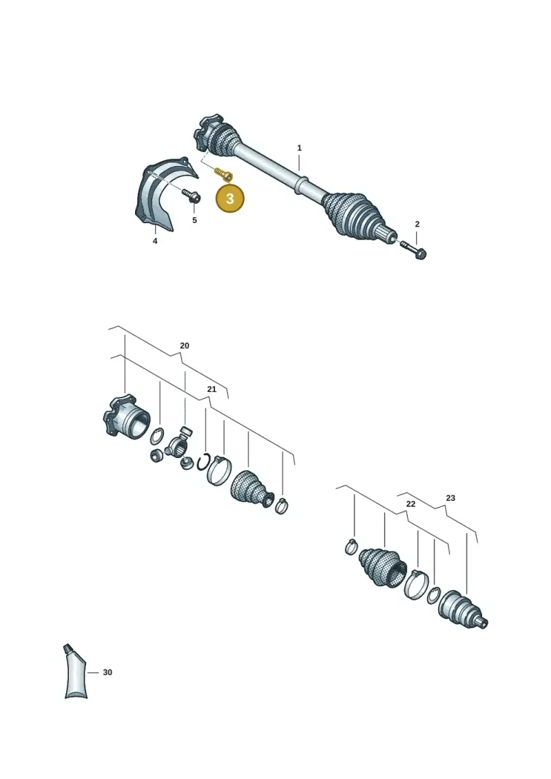 N91175601 — Volkswagen Touareg (2017-2023) diagram 439407025, position 3