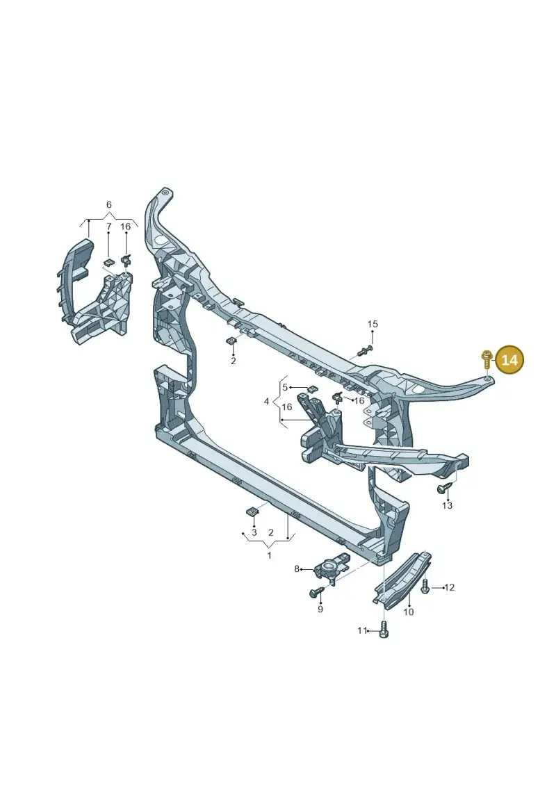 N91175701 — Audi Q5 (2016-2025) diagram 896805000, position 14