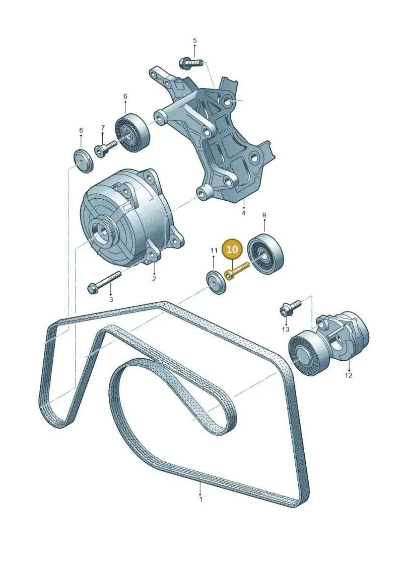 N91179301 — Volkswagen Touareg (2017-2023) diagram 788903450, position 10