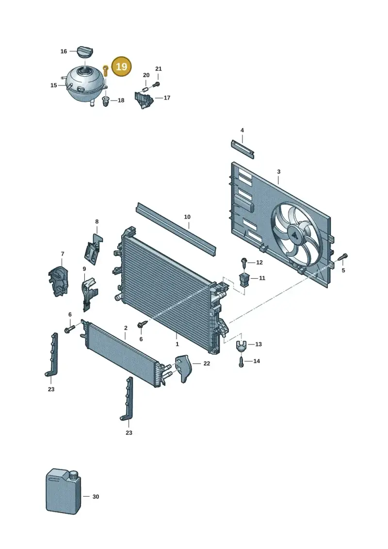 N91179601 — Volkswagen Transport. multivan (2019-2024) diagram 7em122150, position 19