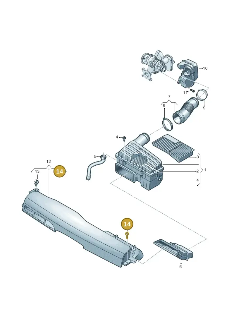 N91179601 — Volkswagen Taigo (2021-2024) diagram 837129050, position 14