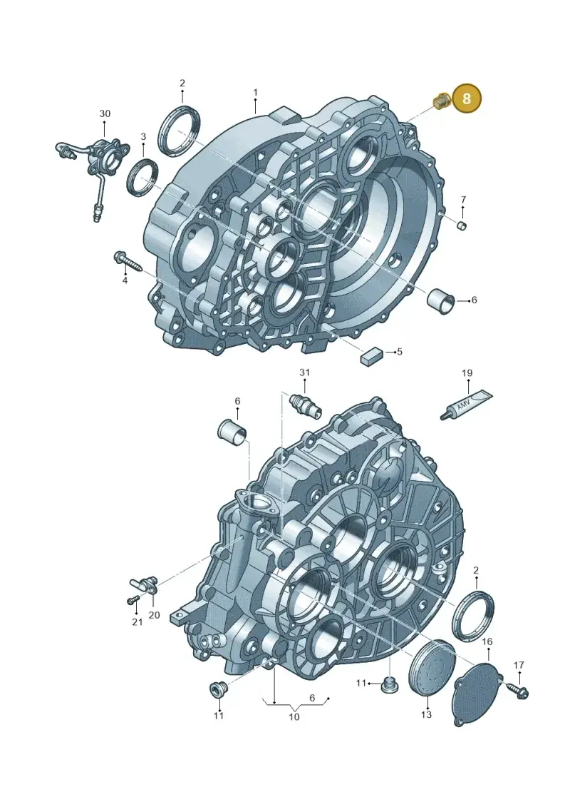 N91180501 — Volkswagen Transp. caravelle (2011-2015) diagram 731301240, position 8