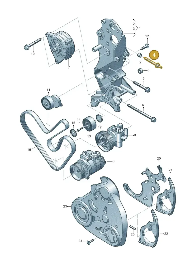 N91182402 — Volkswagen Amarok twin cab (2022-) diagram 749903600, position 4