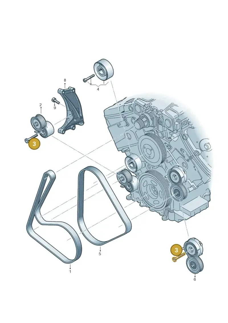 N91189401 — Volkswagen Touareg BlueMotion (2014-2018) diagram 693903200, position 3