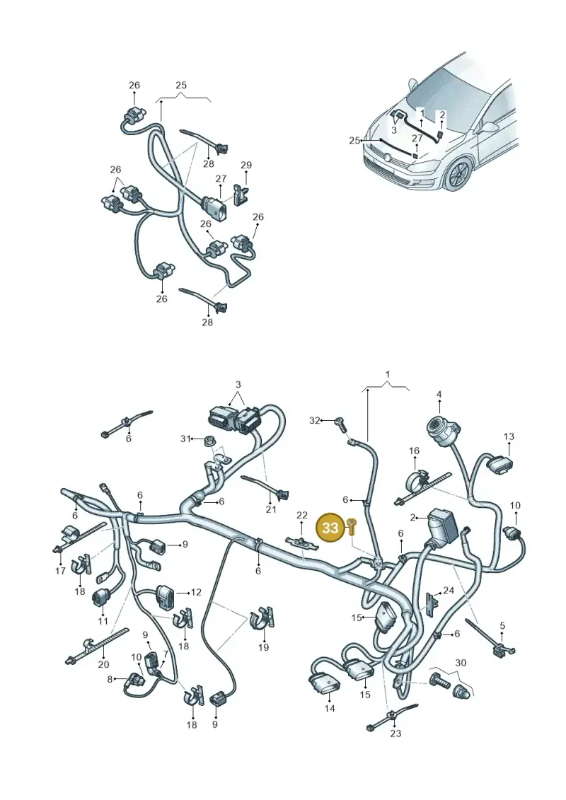 N91189601 — Volkswagen E-Golf (2014-2021) diagram 774971060, position 33