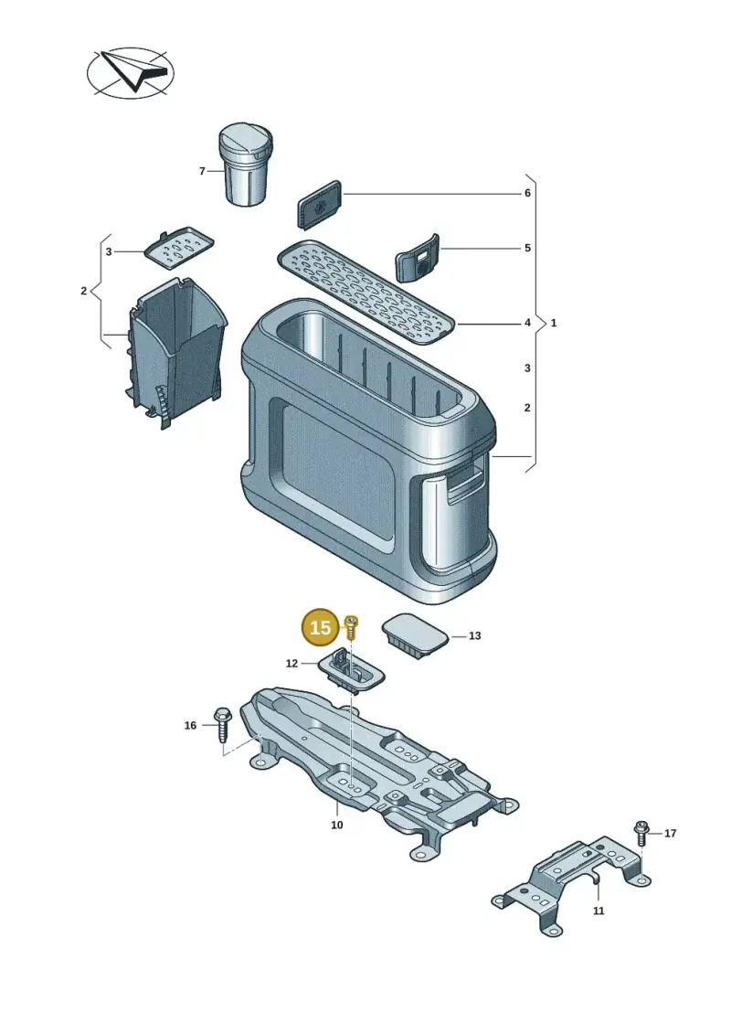 N91189601 — Volkswagen ID.Buzz (2022-) diagram 15a863500, position 15