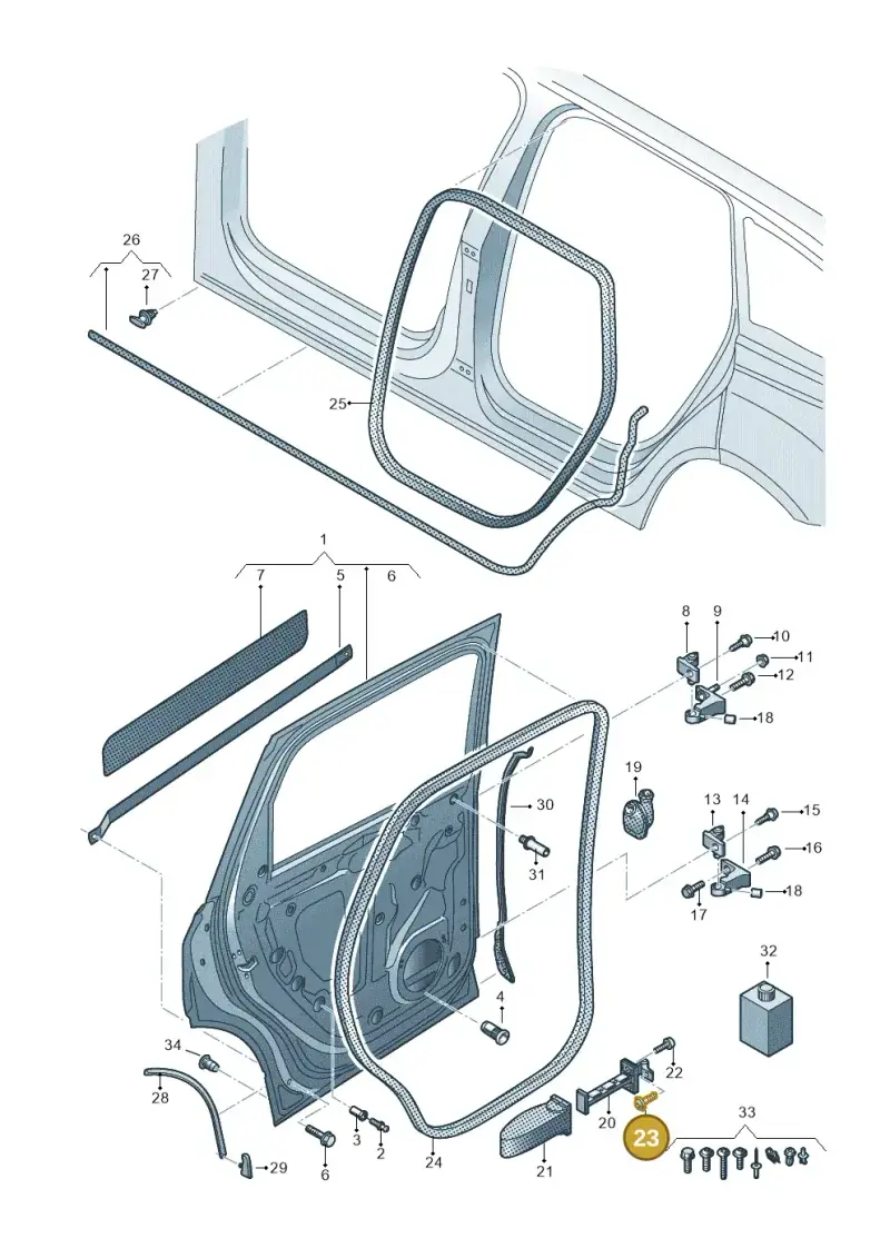 N91189702 — Audi Q7 (2015-2025) diagram 859833100, position 23